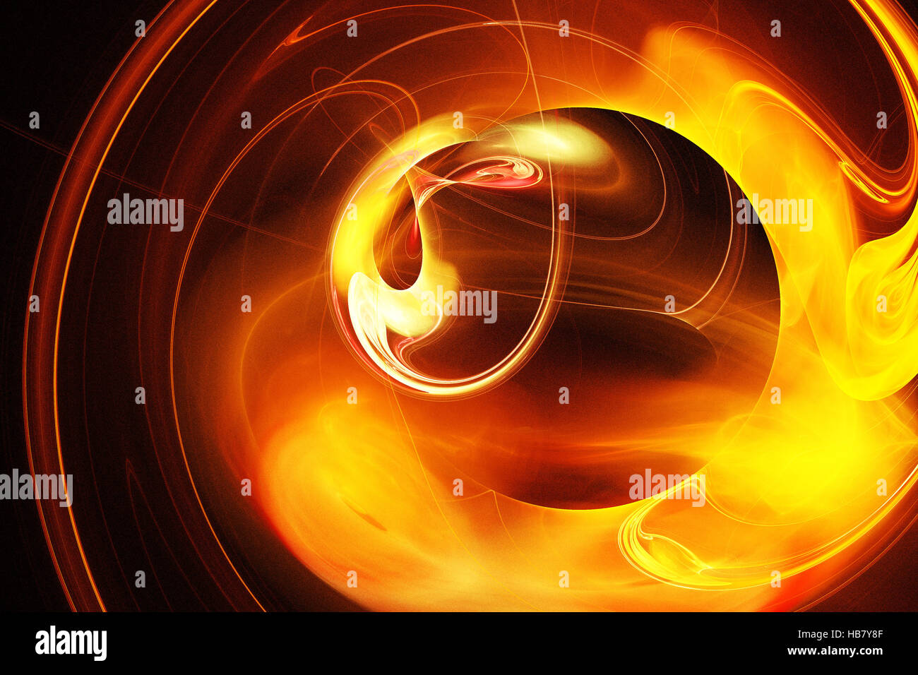 Fraktalbild: die Geburt eines neuen Sterns. Stockfoto