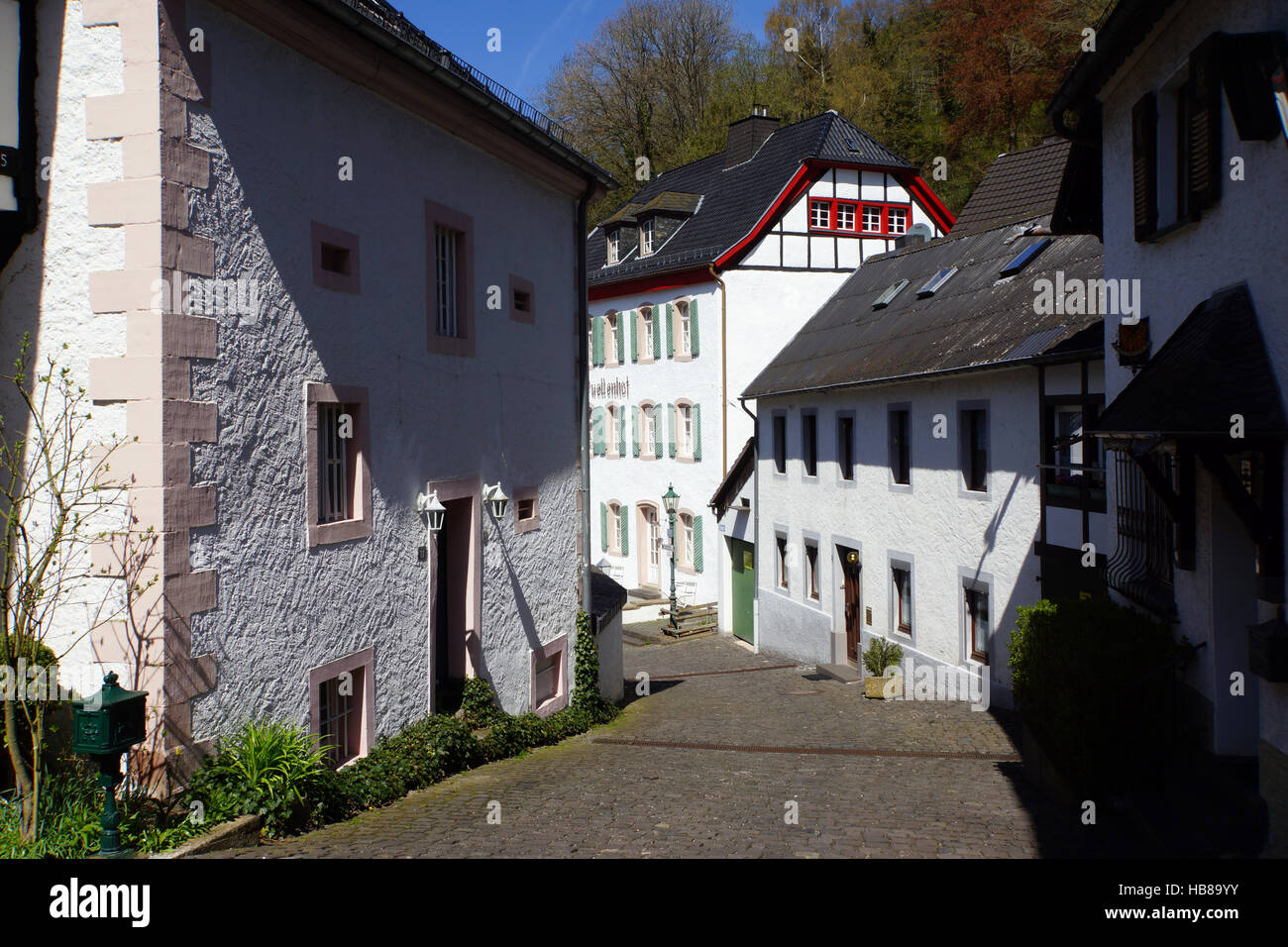 historischen Zentrum von Blankenheim Stockfoto