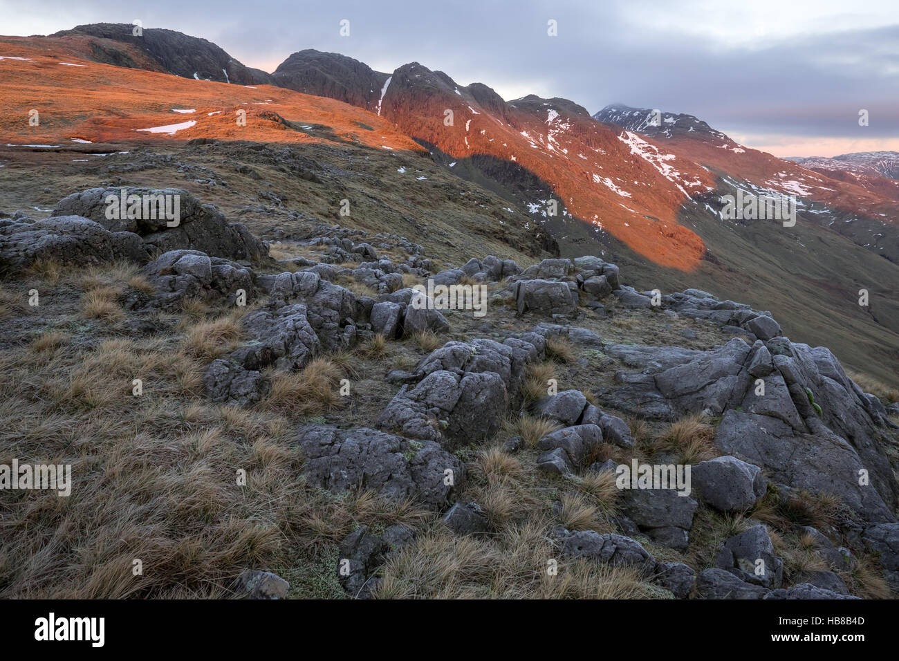 Crinkle Crags, englischen Lake District Stockfoto