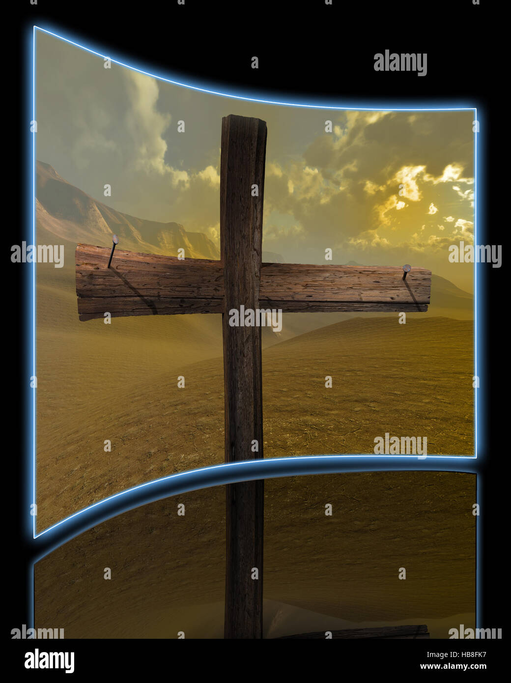 Das Kreuz Stockfoto Das Kreuz Stockfoto