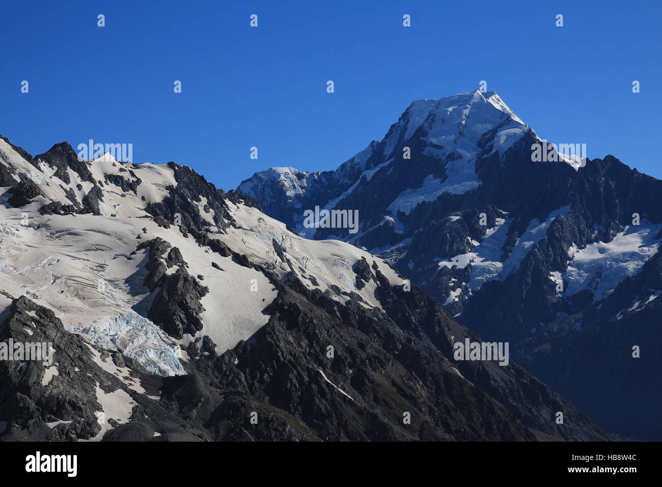 Höchsten Berg Neuseelands, Mount Cook Stockfoto