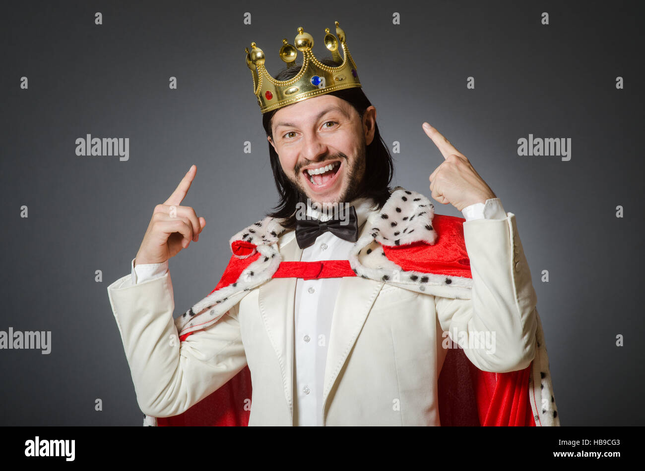 König Geschäftsmann in royal Business-Konzept Stockfoto