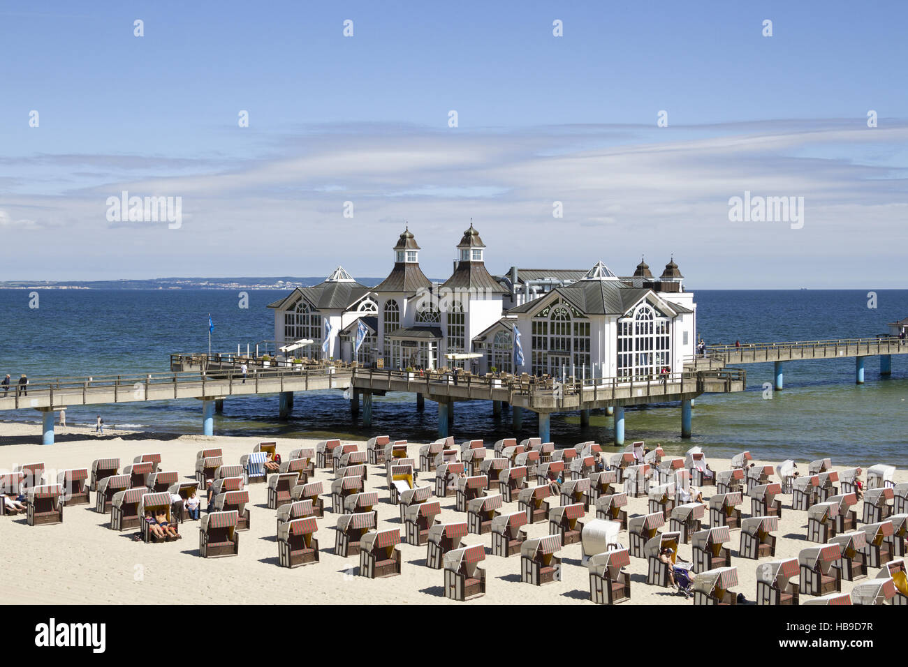 Pier in Sellin auf Rügen Stockfoto