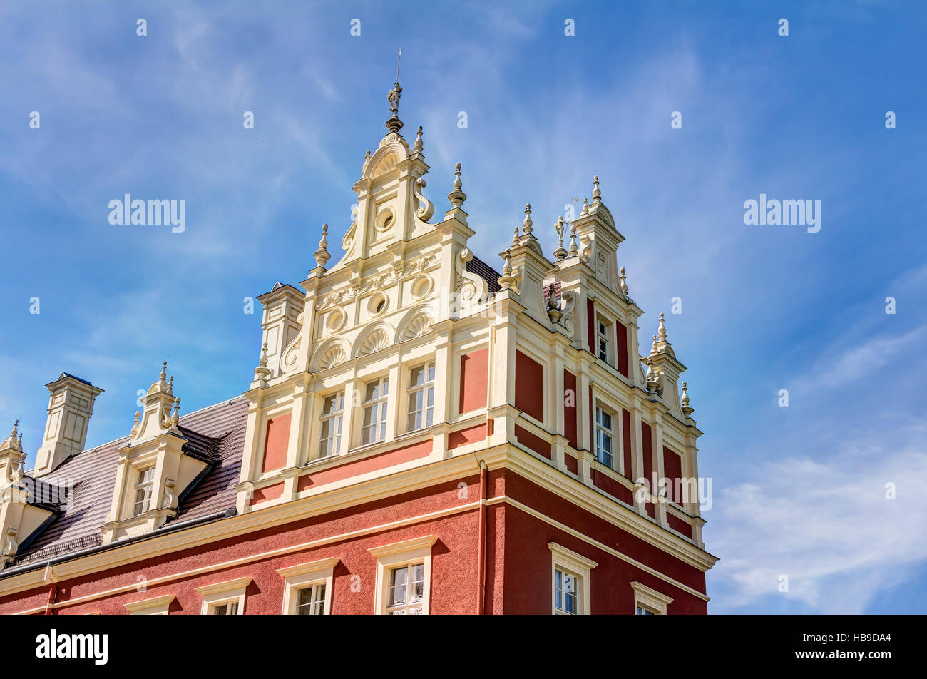 Muskauer Park und Schloss Muskau Stockfoto