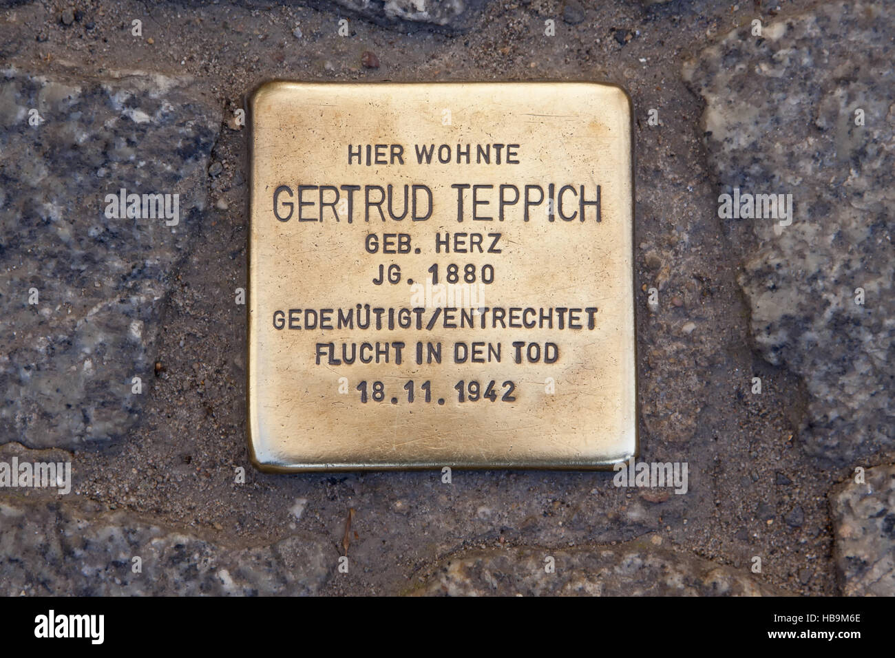 Stein stolpern Stockfoto