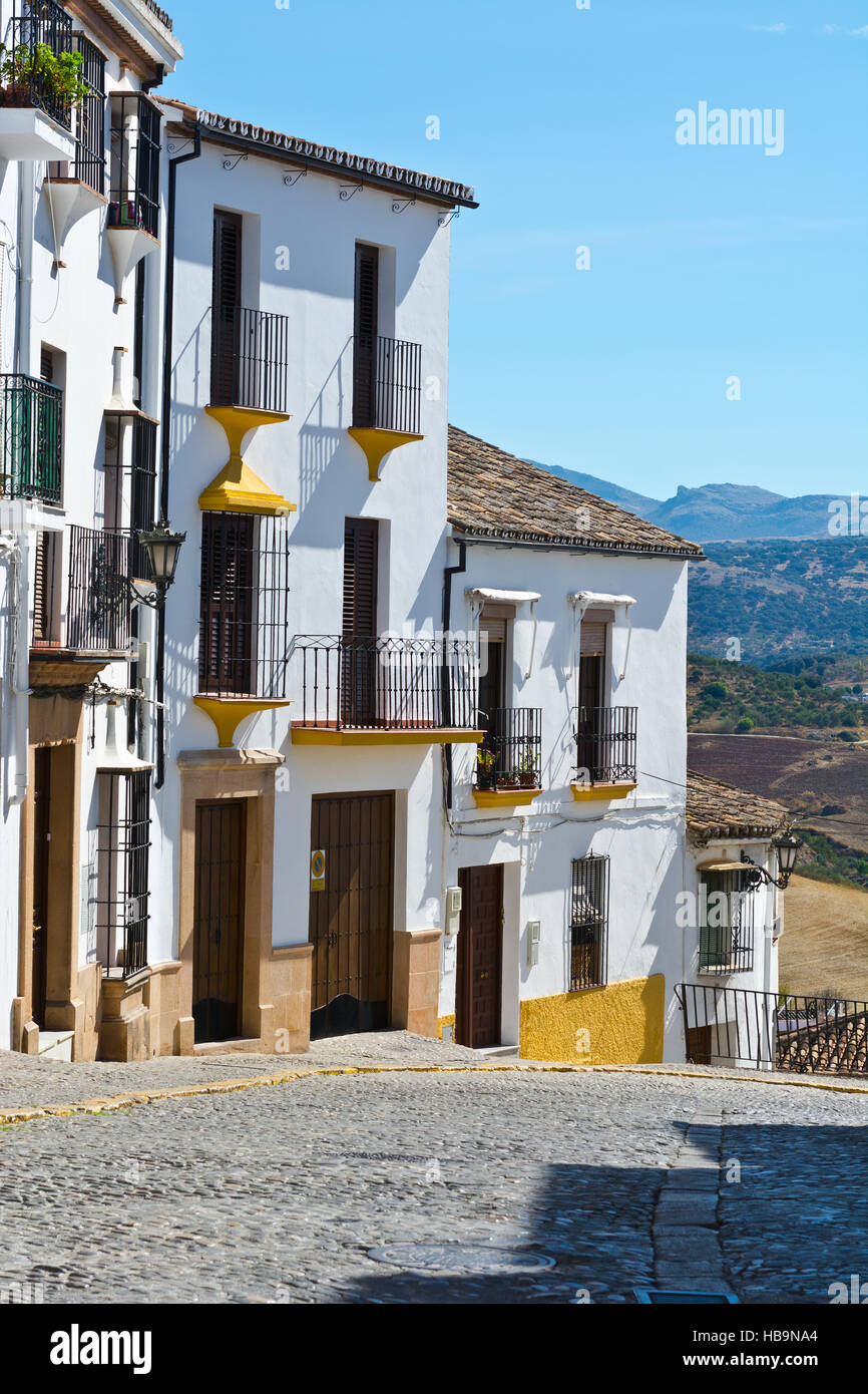 Spanische Stadt Ronda Stockfoto