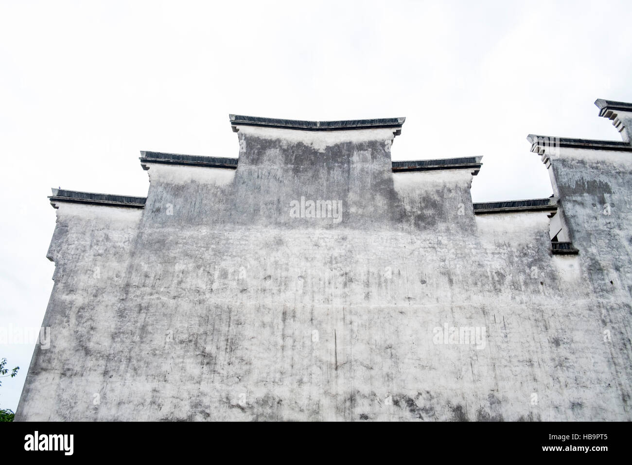 Ansicht der Wand Wasserstadt Wuzhen. Zhejiang Provinz, China Stockfoto