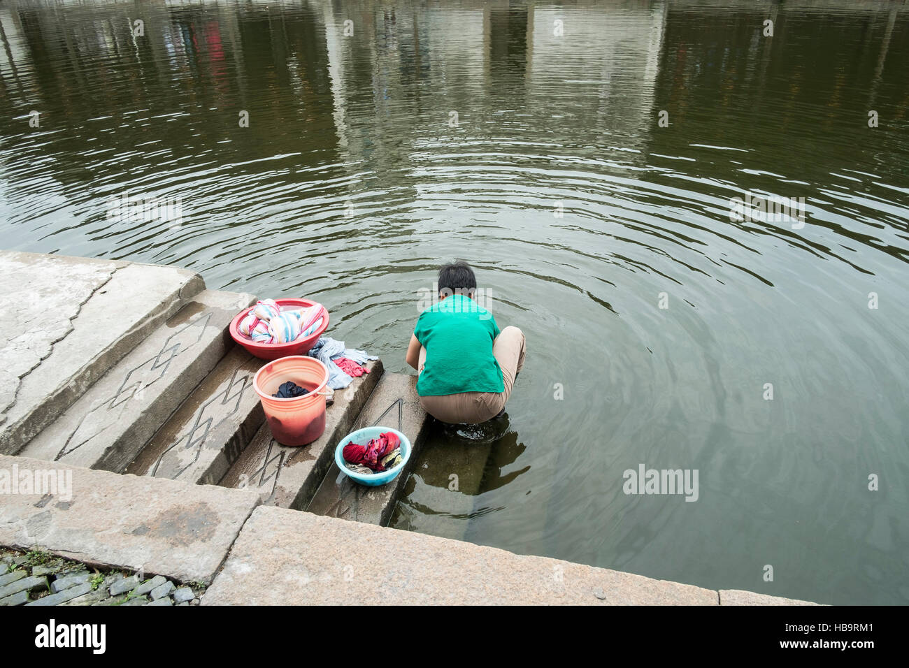 Landschaft der antiken Stadt Nanxun in Huzhou, Zhejiang, China Stockfoto