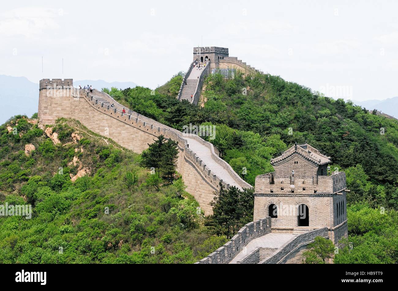 Die große Mauer bei Badaling Stockfoto