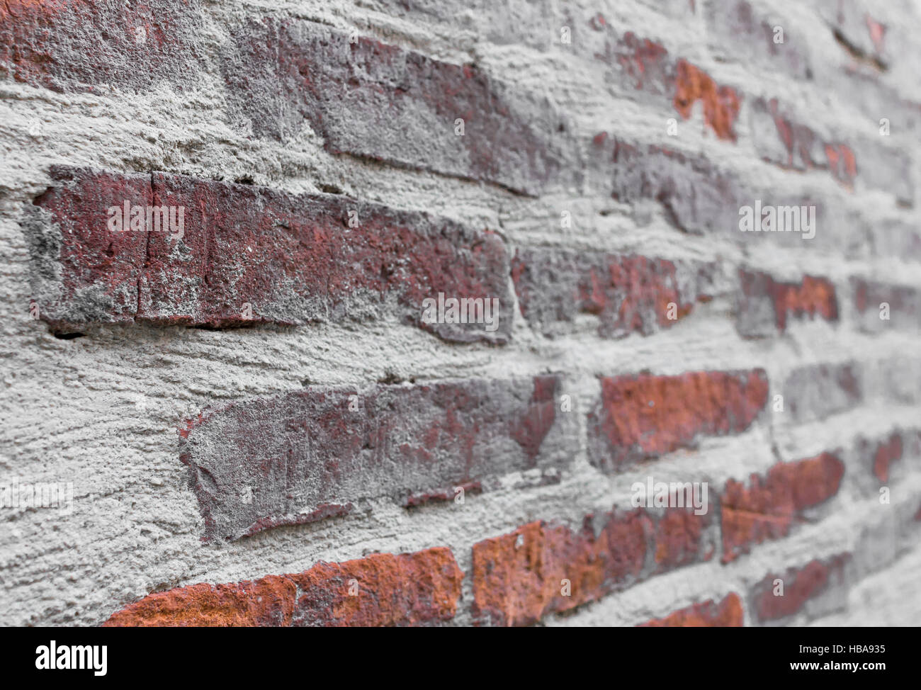 Rustikale Backsteinmauer Stockfoto