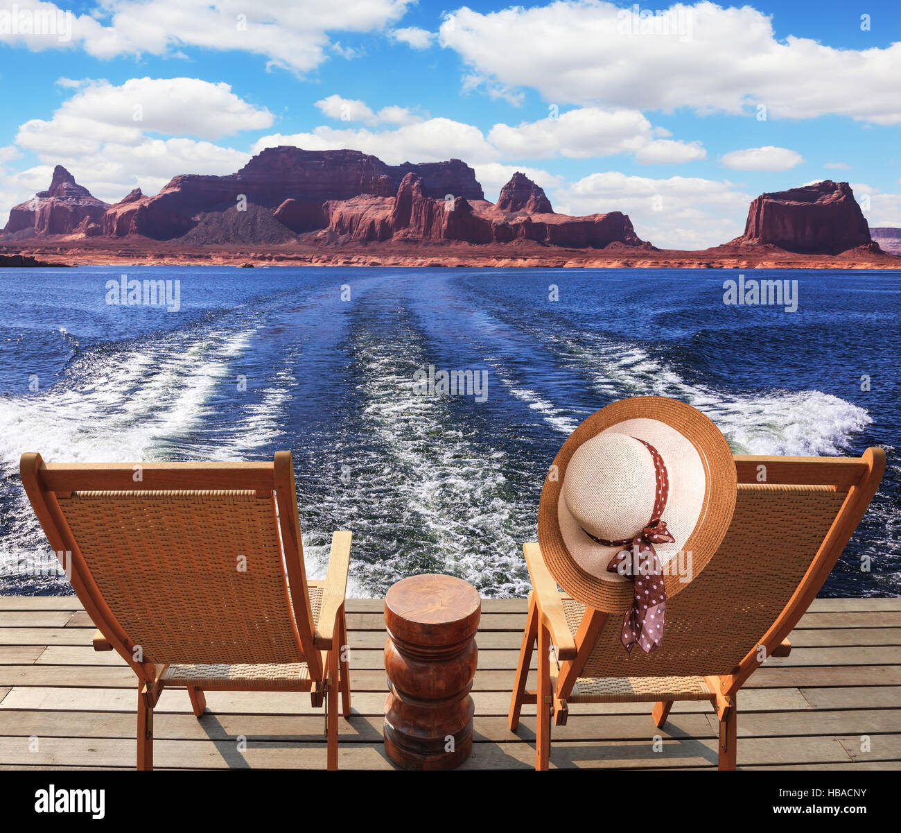 Damenhut Stroh Stockfoto