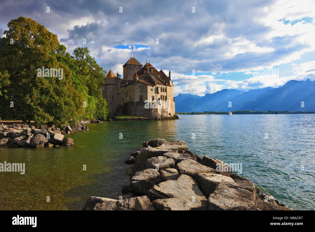 See in den Bergen Stockfoto