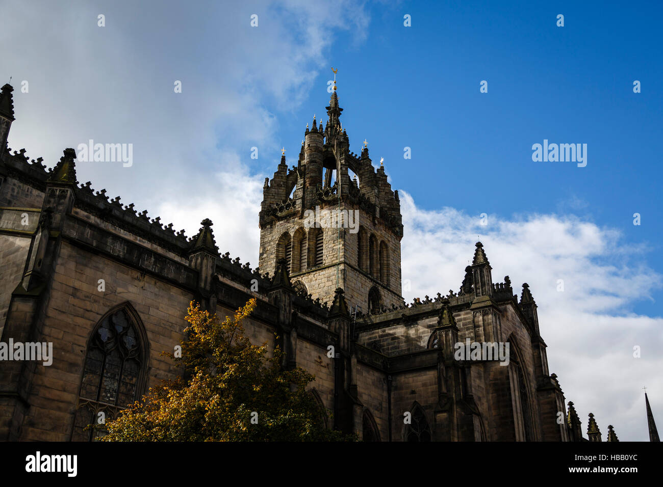 Außenseite des Saint Giles' Cathedral, Edinburgh, Schottland Stockfoto