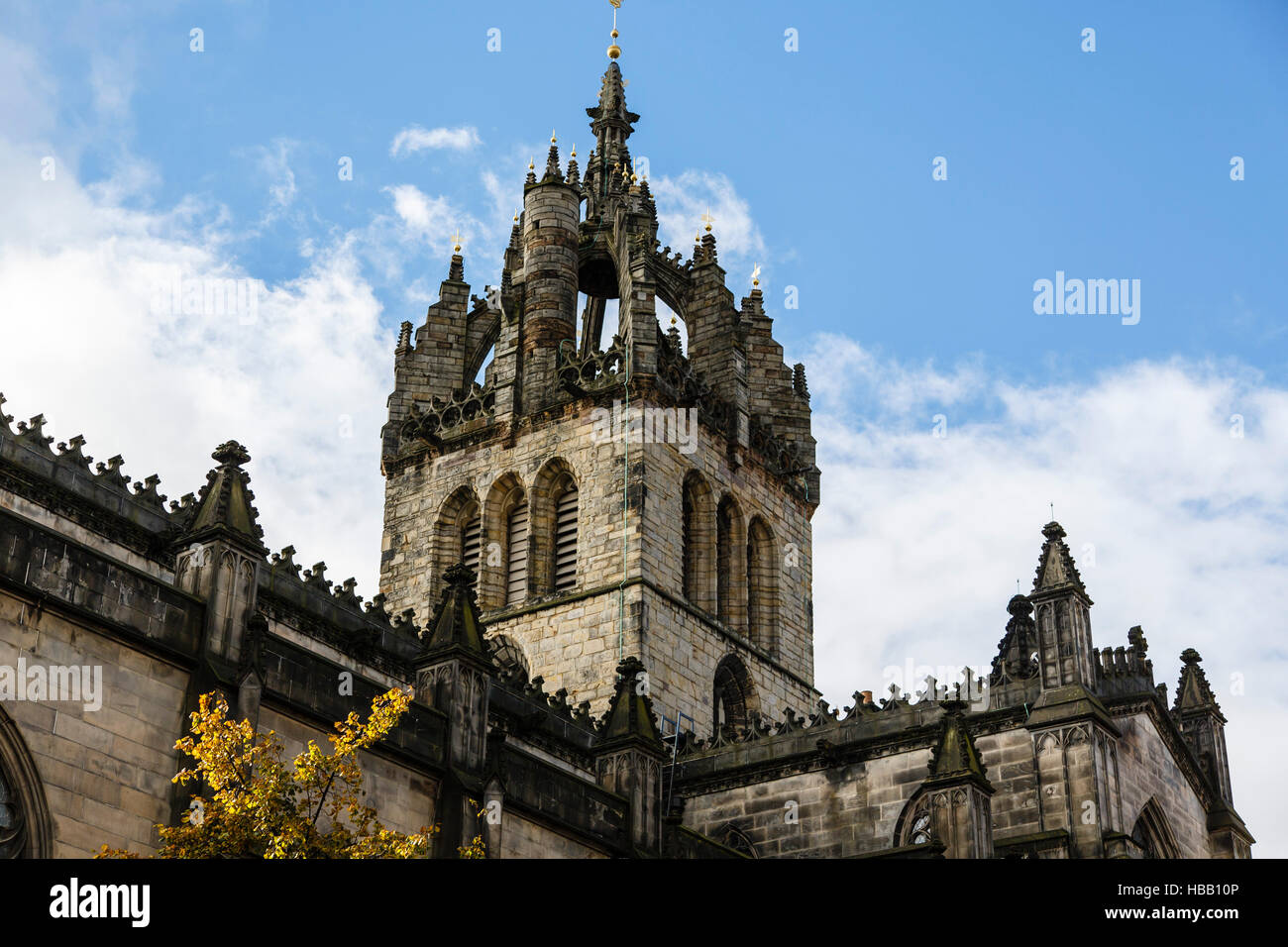 Außenseite des Saint Giles' Cathedral, Edinburgh, Schottland Stockfoto