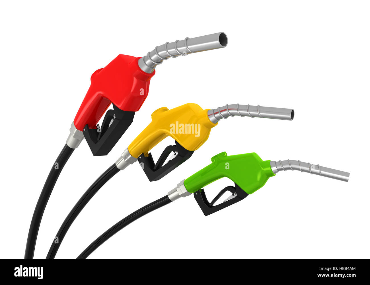 Gas-Pumpe-Düse Stockfoto