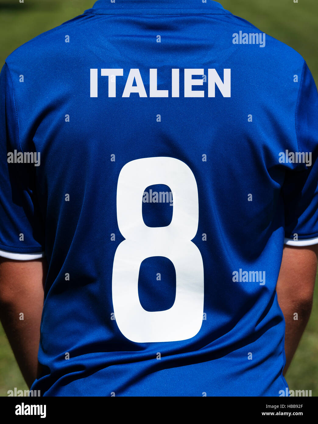 Fußball-Trikot Italien Stockfoto