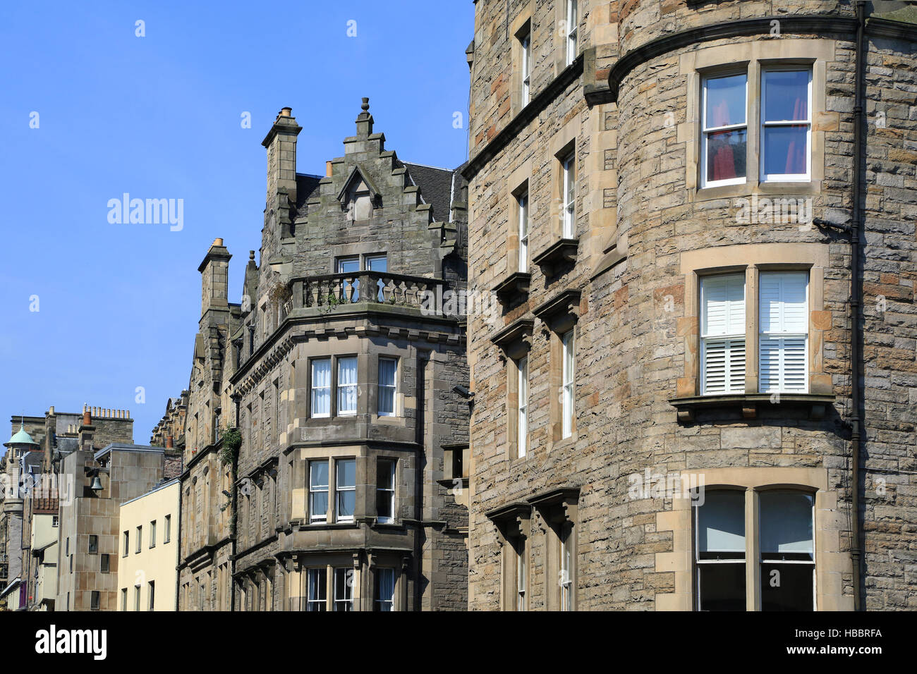 Edinburgh, Royal Mile, Canongate, High Street Stockfoto