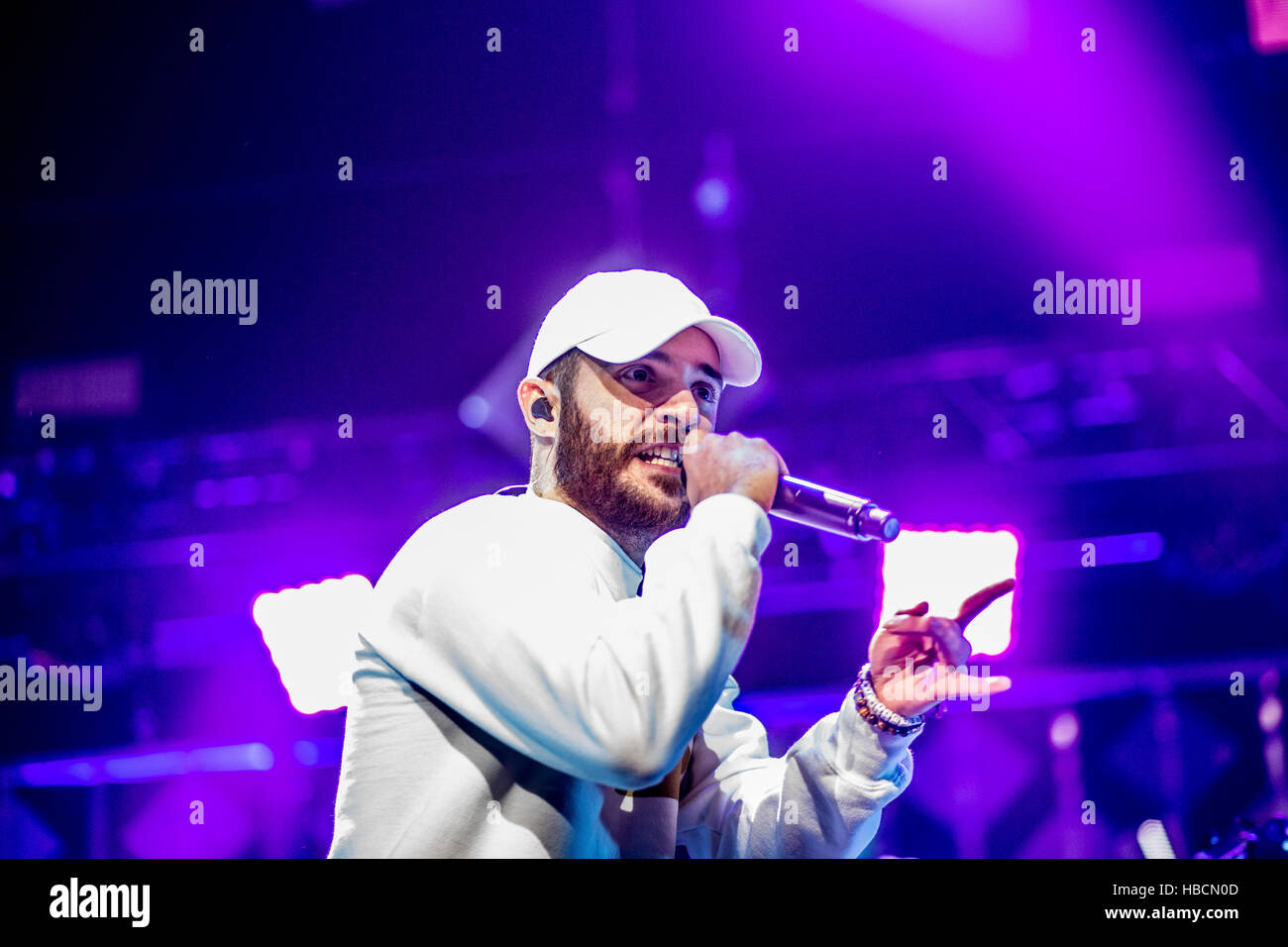 Minnesota, USA. 5. Dezember 2016. Jon Bellion führt bei der 101,3 KDWB Jingle Ball 2016 präsentiert von Capital One im Xcel Energy Center. in St. Paul, Minnesota. © Foto Zugang/Alamy Live-Nachrichten Stockfoto