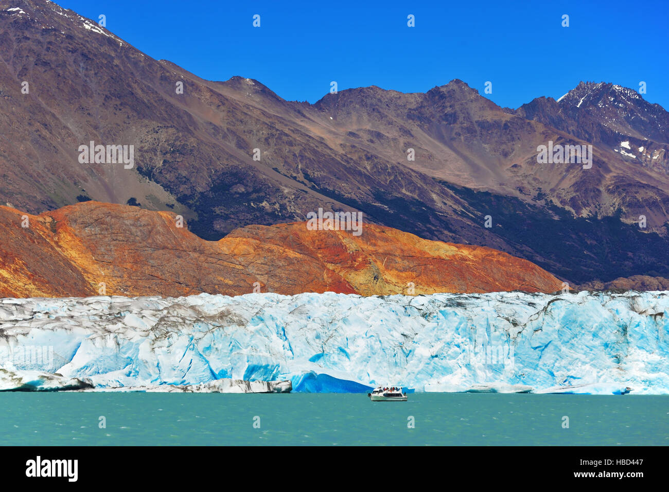 Einzigartige See Viedma in Argentinien Stockfoto