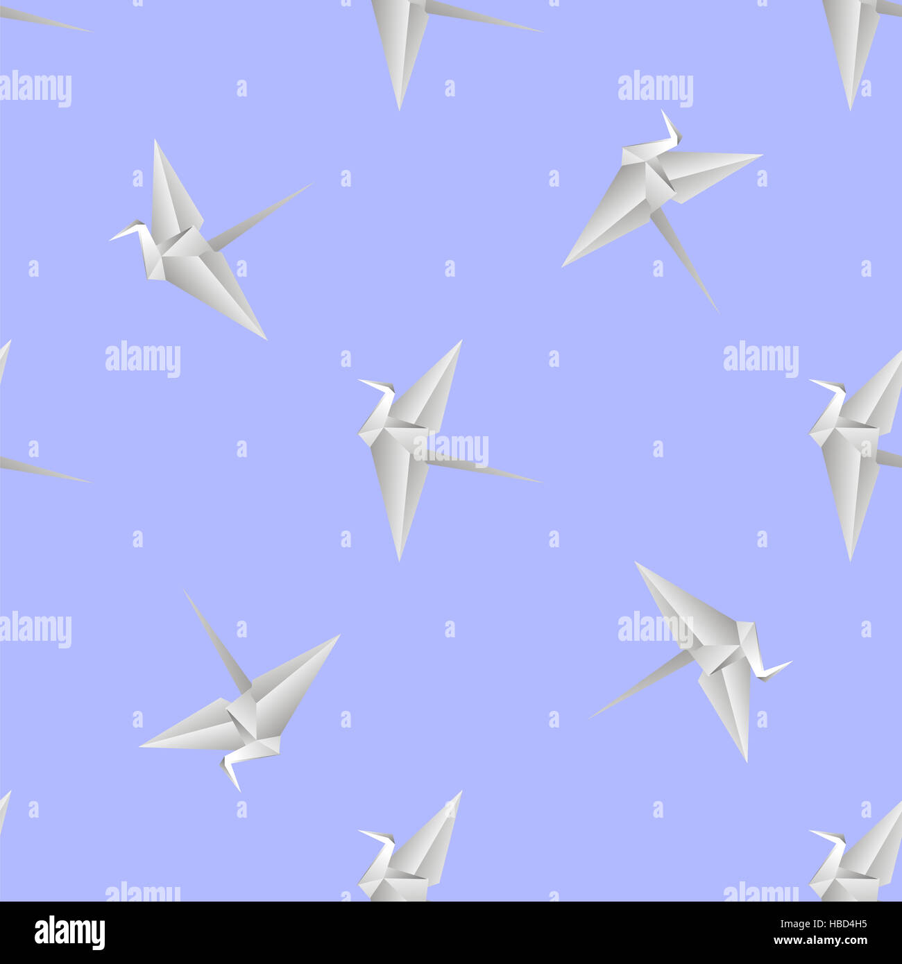 Papier-Vögel. Symbol des Friedens. Stockfoto