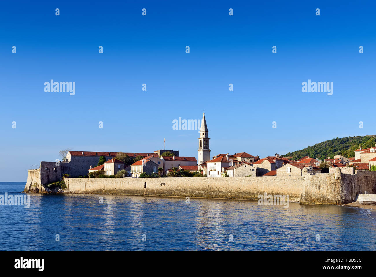 Budva alte Stadt Burg, Montenegro, Europa Stockfoto