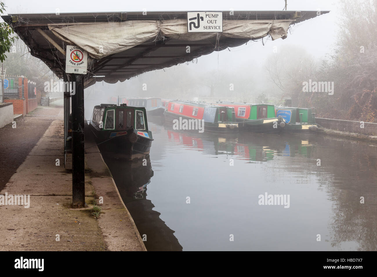 Kanäle auf dem Trent & Mersey Canal, Middlewich, Cheshire Stockfoto