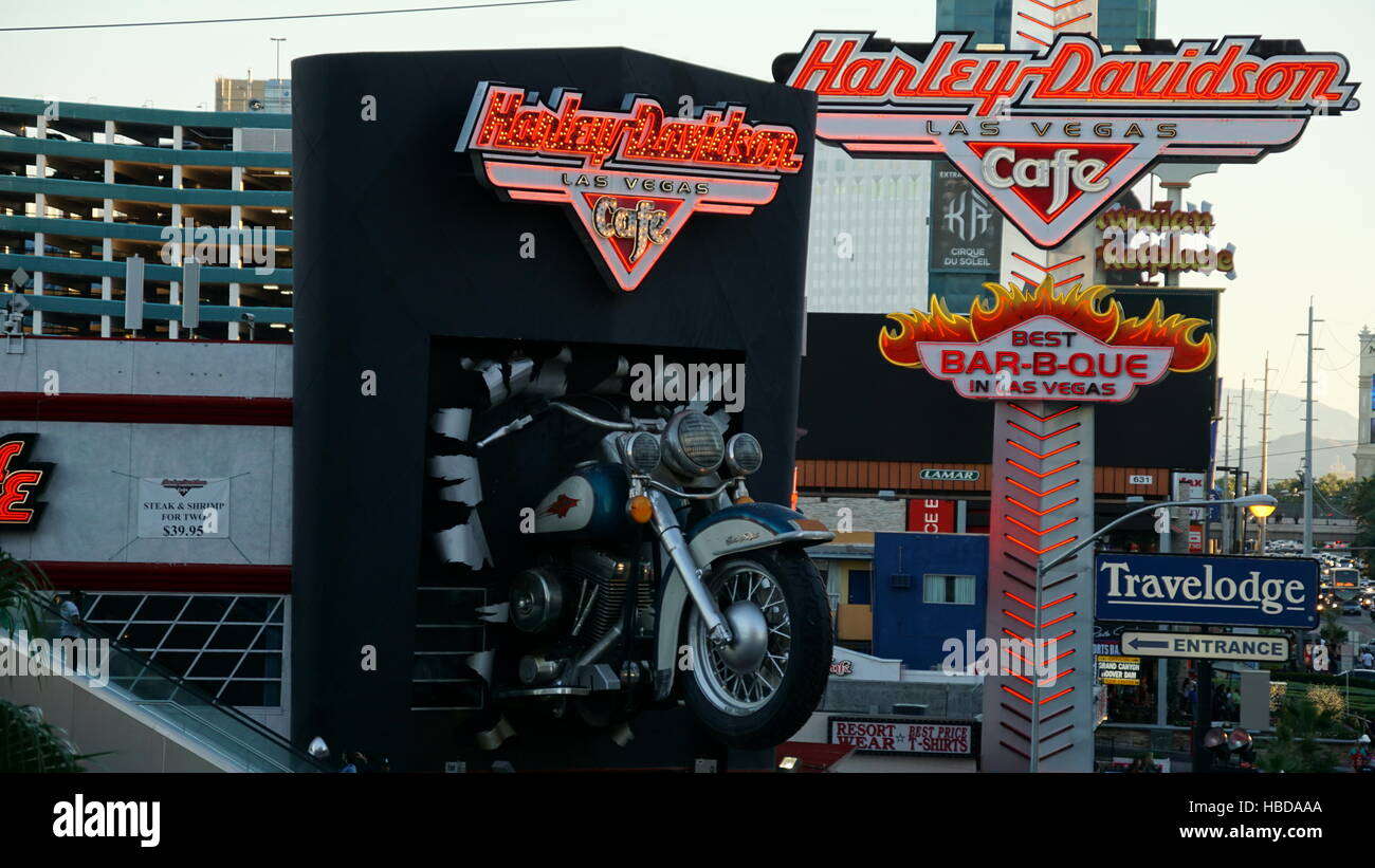 Harley Davidson Cafe in Las Vegas, Nevada Stockfoto