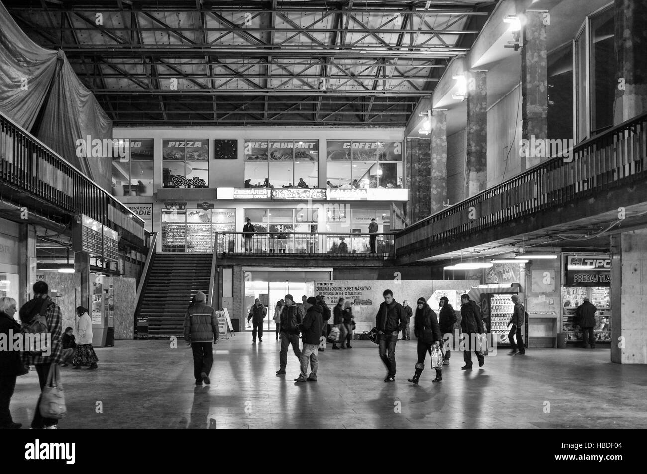 Bahnhof in Kosice (Slowakei) Stockfoto