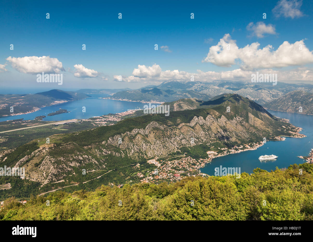 Boka Bay, Montenegro Stockfoto