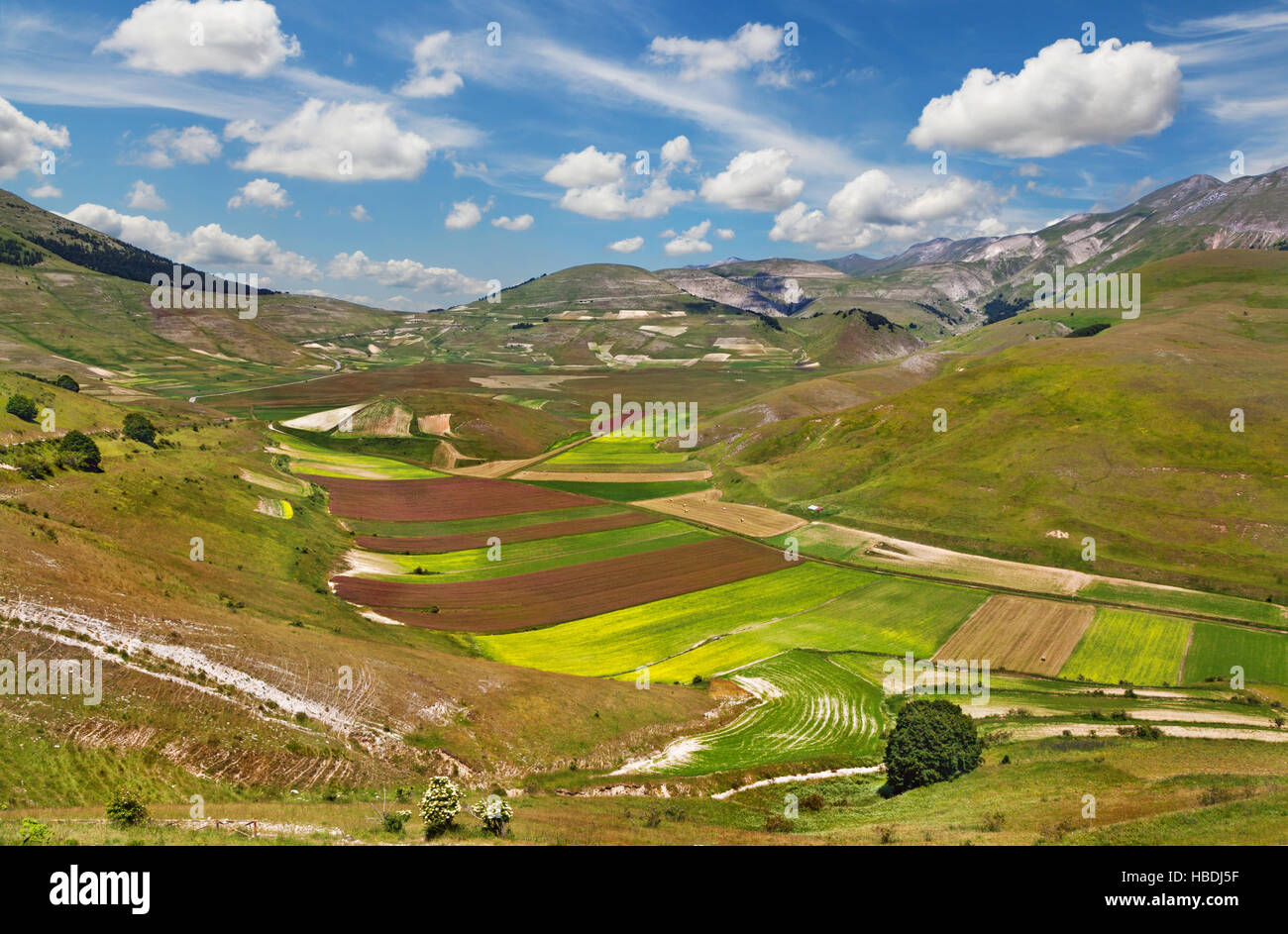 Natürlichen Park der Monti Sibillini. Italien Stockfoto