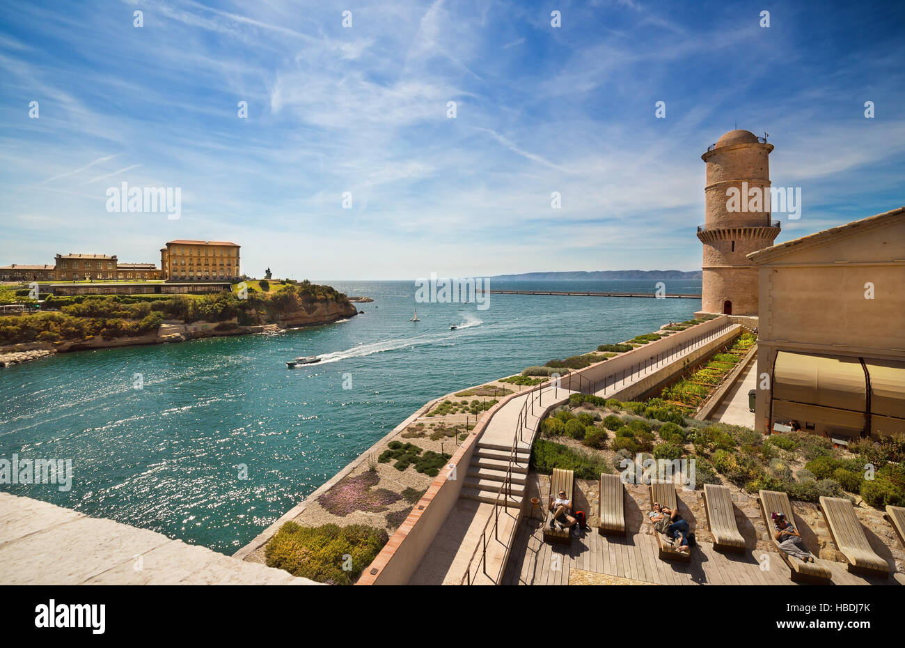 Fort Saint Jean in Marseille, Frankreich. Stockfoto