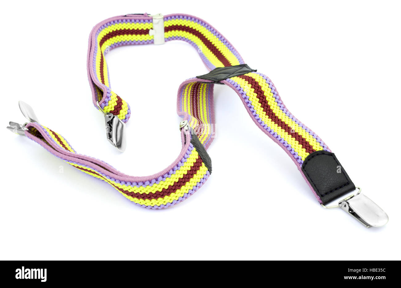 Farbige Kinder Hosenträger Stockfoto