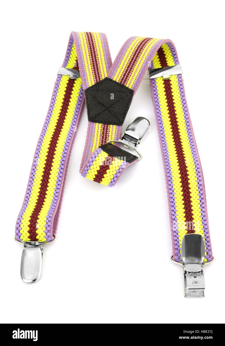 Farbige Kinder Hosenträger Stockfoto