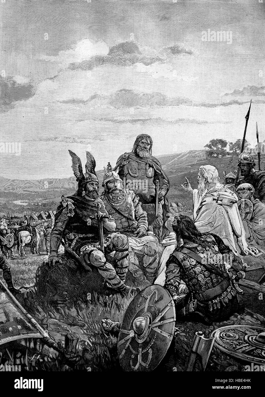 Bischof Ulfilas erklärt das Evangelium zu den Goten, Wulfila, Jordanes