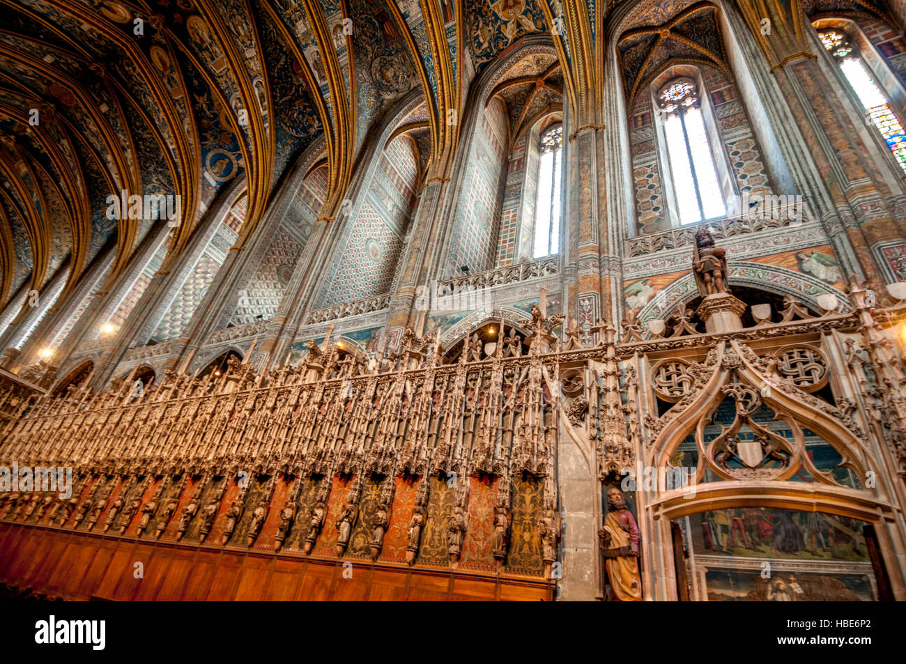 Von der UNESCO zum Weltkulturerbe erklärte Stadt Albi, Kathedrale Saint Cecile, Tarn, Occitanie, Frankreich, Europa Stockfoto