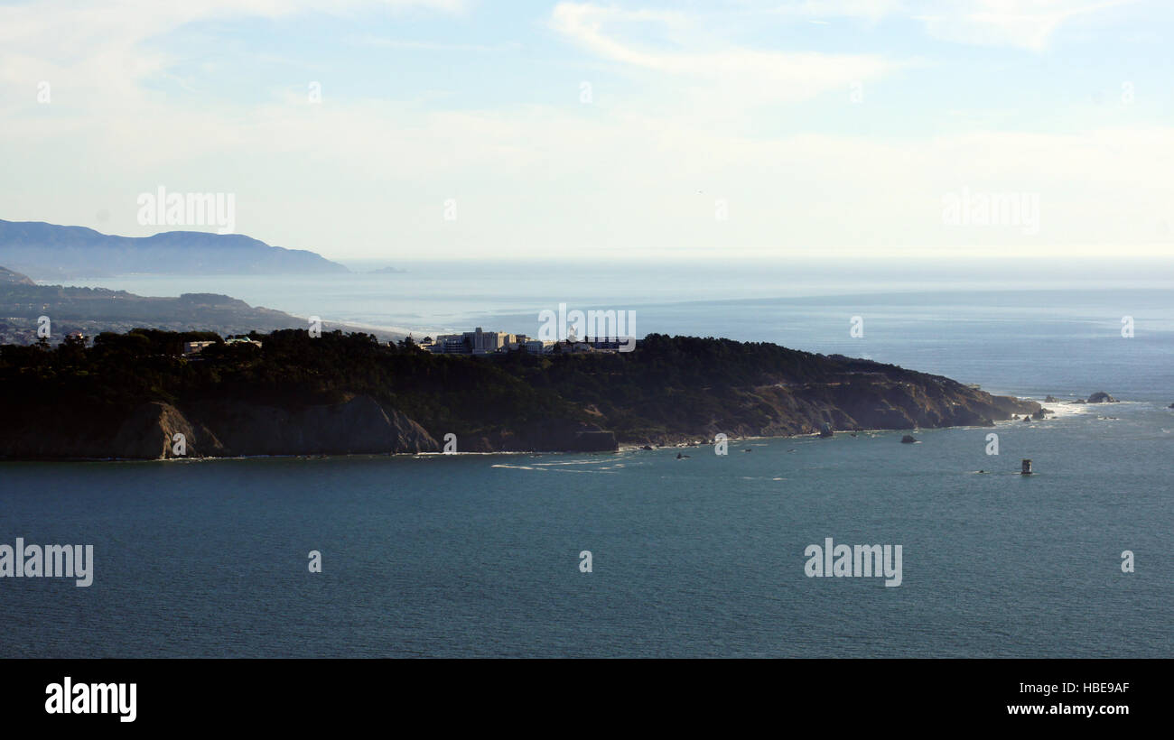 SAN FRANCISCO, USA – 5. Oktober 2014: Ansicht von Lands End mit dem Pazifischen Ozean, California Stockfoto