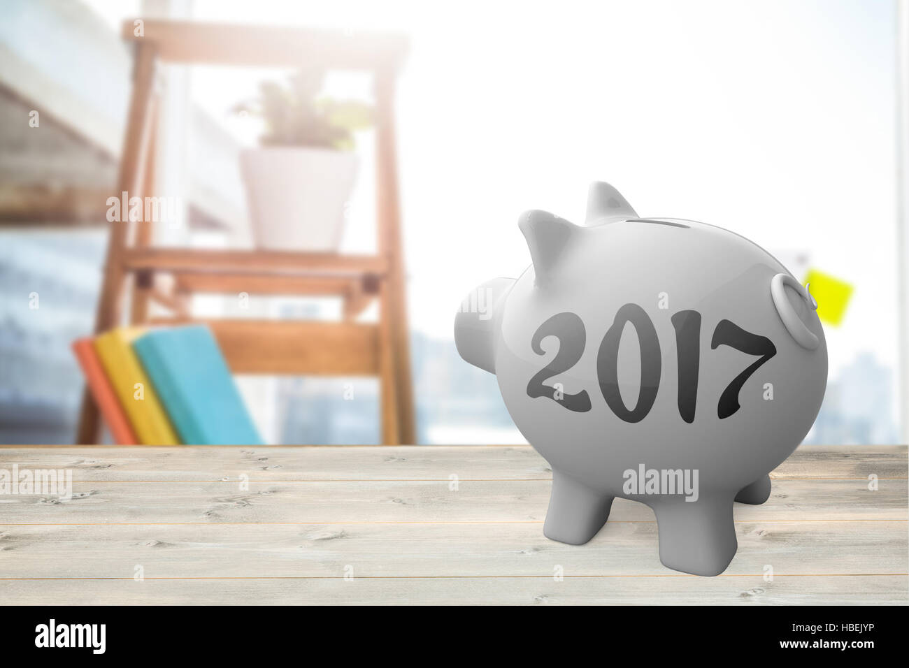 Zusammengesetztes Bild des digitalen Bildes Neujahr 2017 Stockfoto