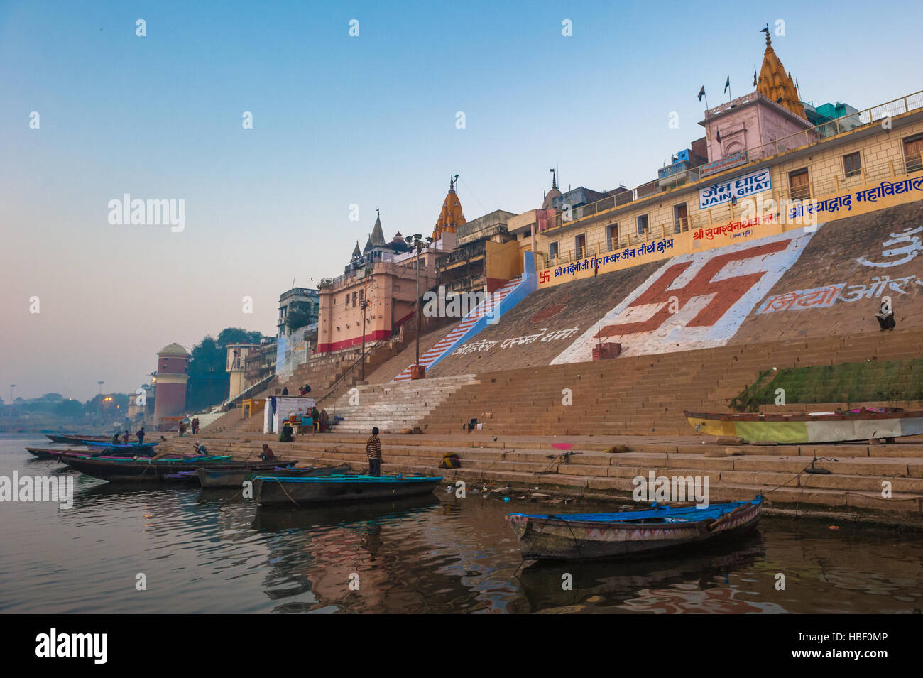 Heilige Stadt Varanasi, Indien Stockfoto