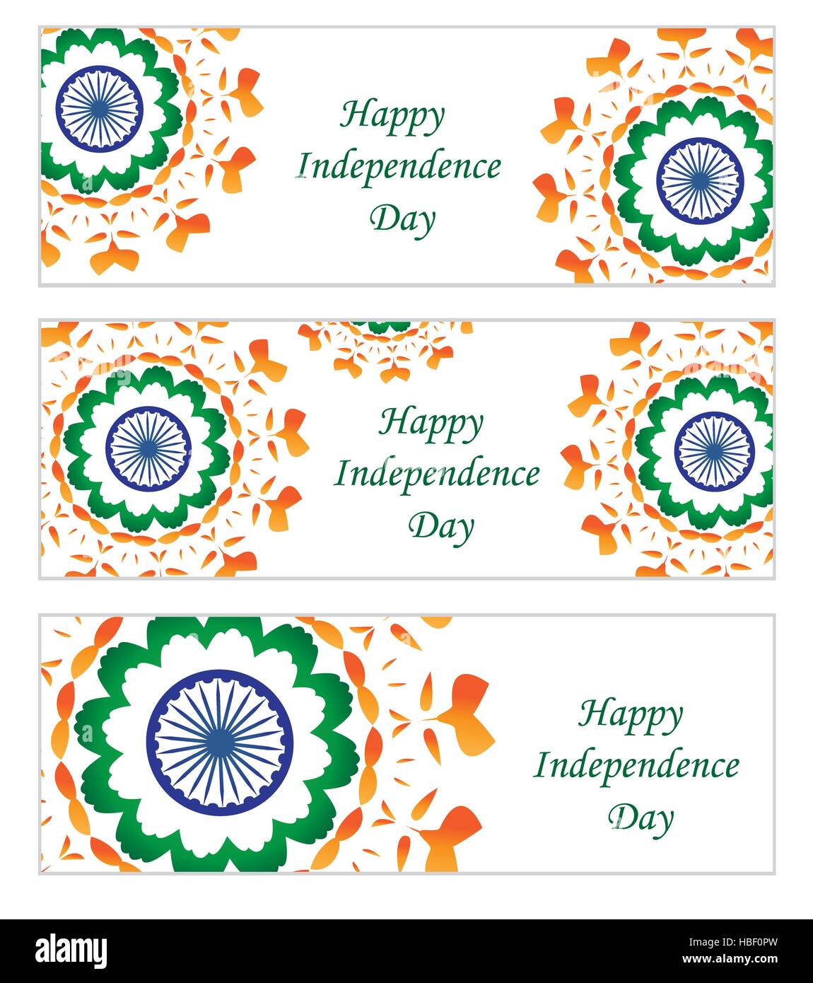 Glücklich Indien Independence Day.  Independence Day India Grußkarte, Banner. Vektor-illustration Stock Vektor