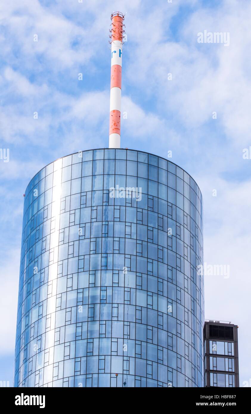 Ein Hochhaus in Frankfurt am Main Stockfoto