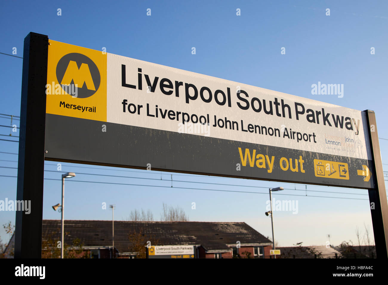 Liverpool South Parkway Bahnhof Merseyside england Stockfoto