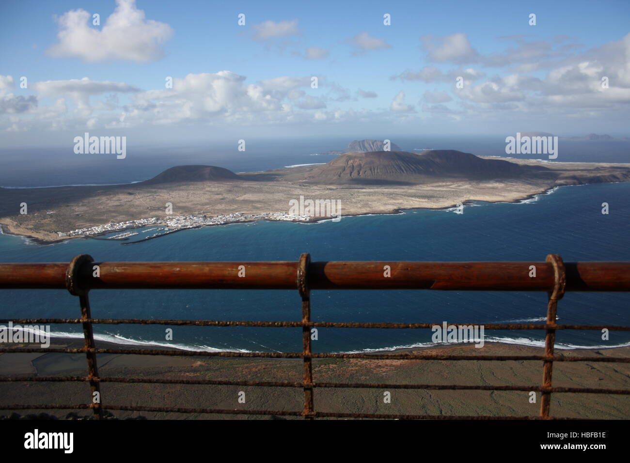 Lanzarote, Blick auf La Graciosa Stockfoto
