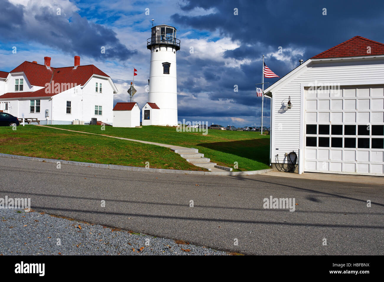 Chatham Leuchtturm am Cape Cod Stockfoto