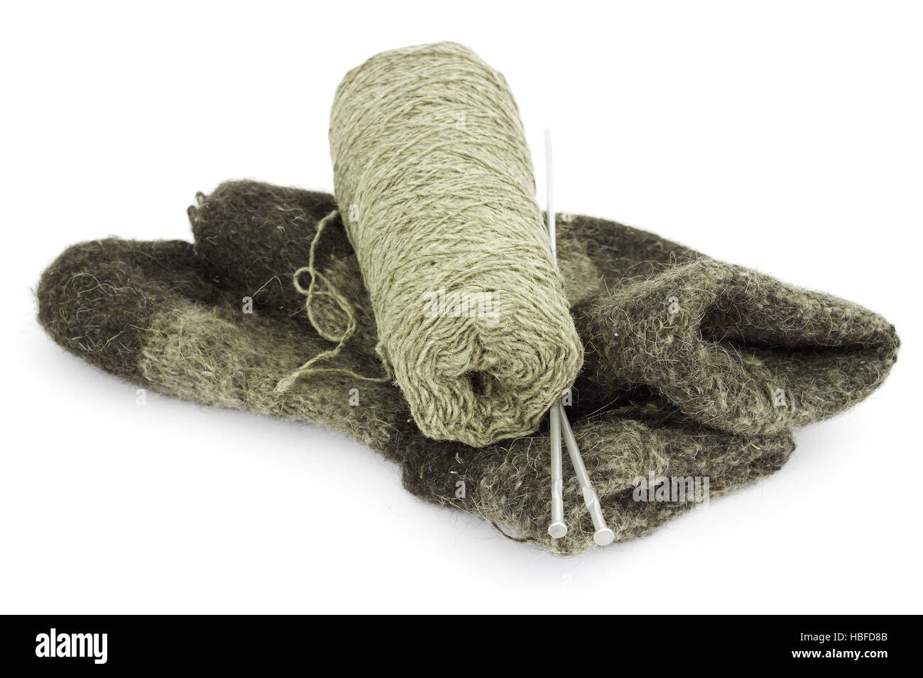 Socken aus Wolle Stockfoto