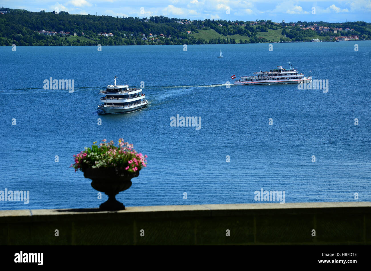 Bodensee, Schiffe, Stockfoto