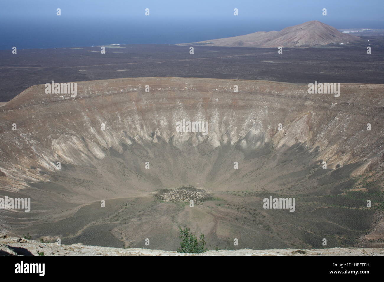 Lanzarote, Caldera Blanca Stockfoto