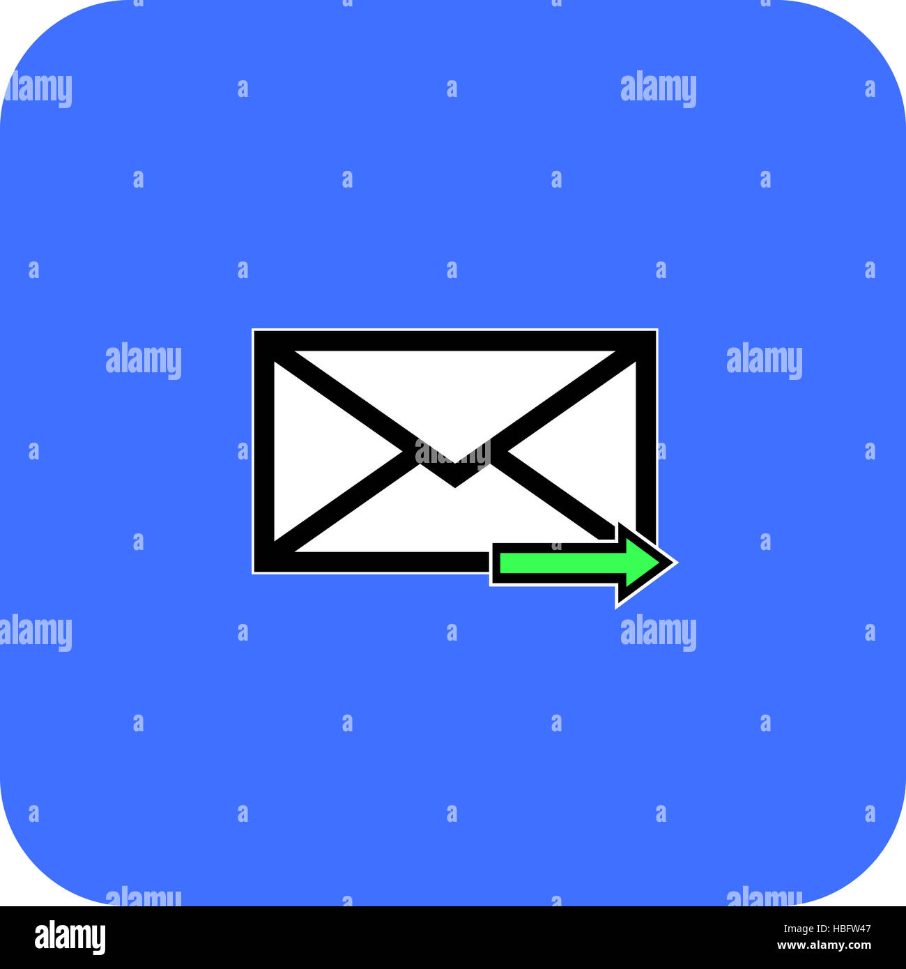 E-Mail Symbol Briefsymbol. Stockfoto