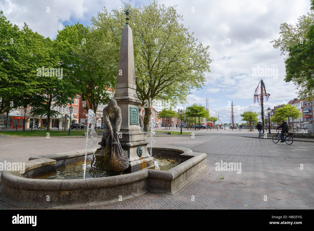 Fürbringer Brunnen in Emden, Ostfriesland Stockfoto