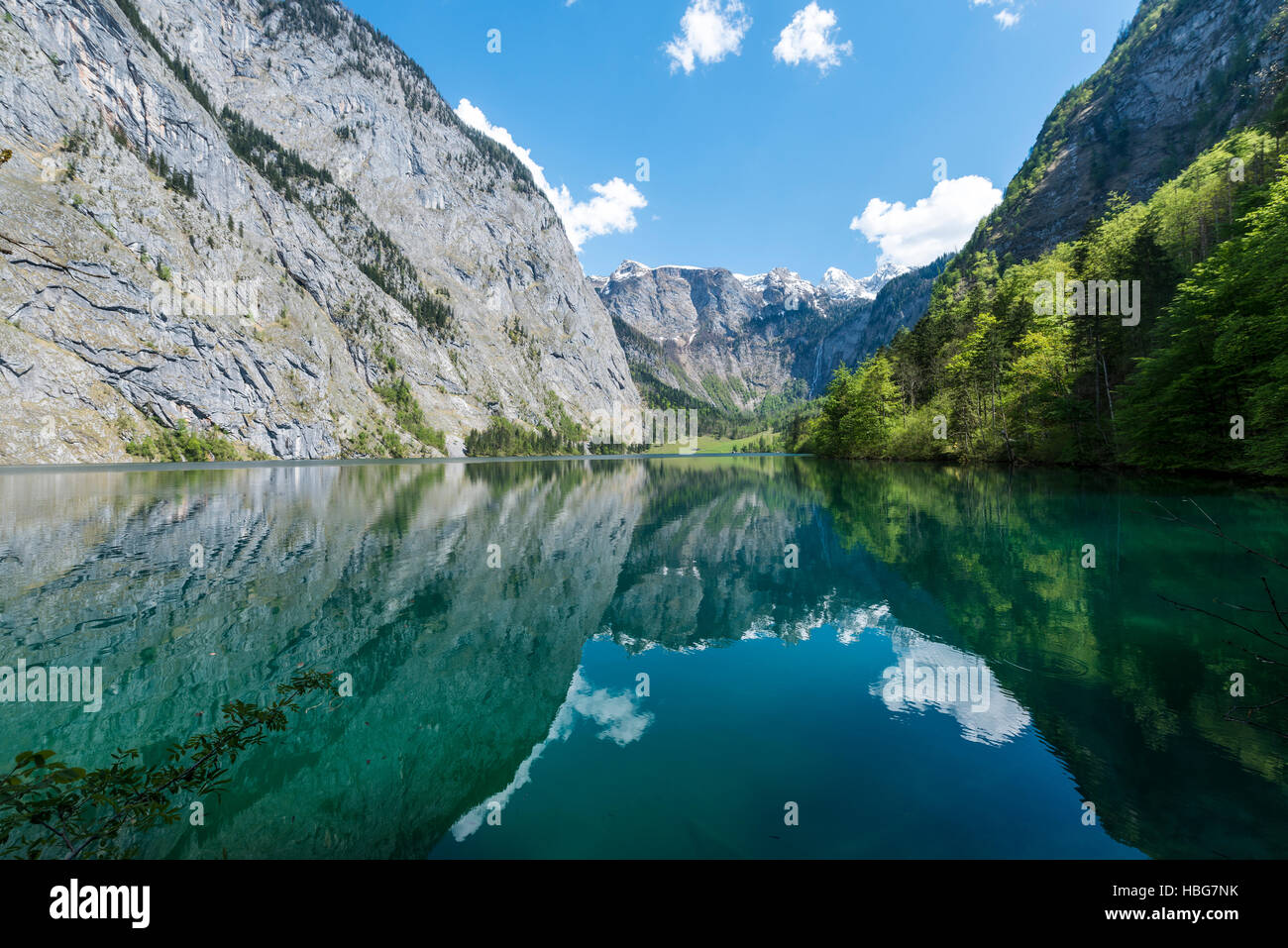 See-Obersee, Spiegelung im Wasser, Salet bin Königssee ...