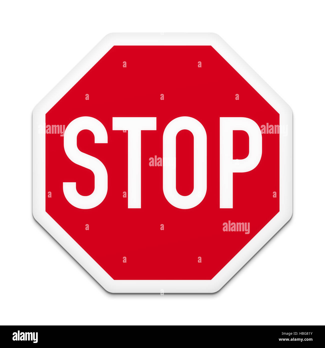 typischen Stop-Schild Stockfoto